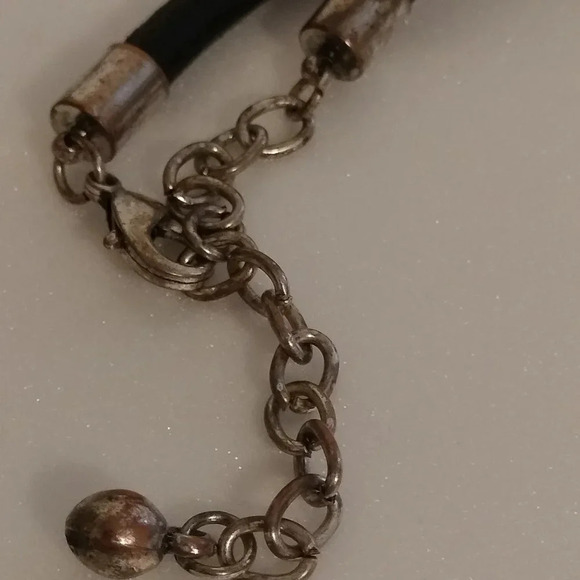 Chunky Blue Green Pendant Cable Chain Necklace - Picture 6 of 7